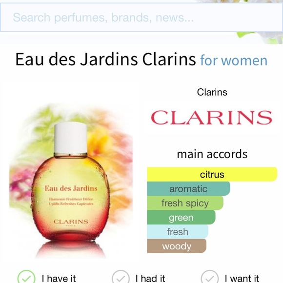 SOLD ✅Clarins Eau des jardins - Picture 2 of 4
